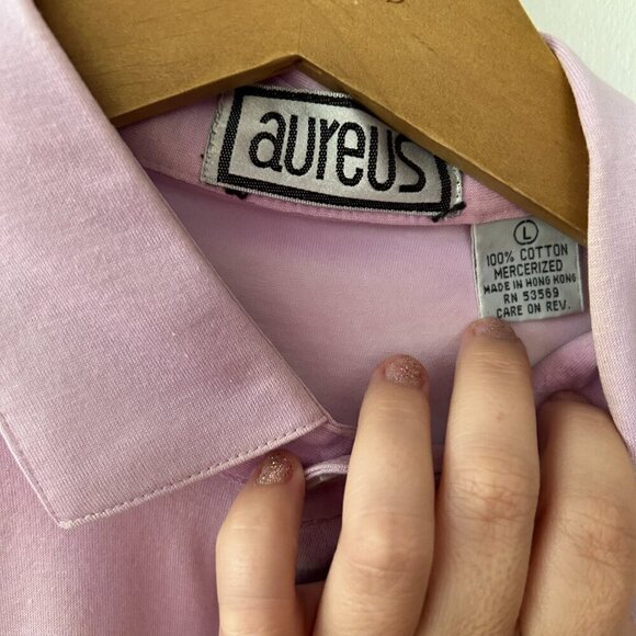 Crooked Stick 1991 PGA Championship Golf Polo Mens Large Purple Collared FLAW - Picture 4 of 6